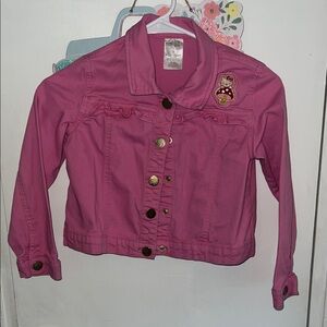 365Kids - Hello Kitty Pink Kids Jacket with Bear Patch